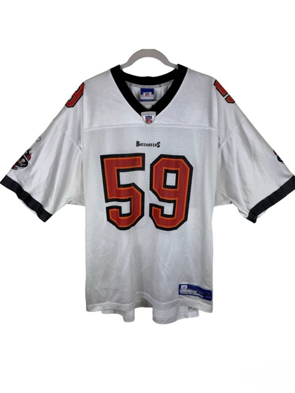 Reebok NFL Tampa Bay Buccaneers Cato June 59 Short Sleeve Jersey Mens Size XL